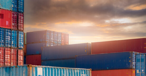 Containers stacking up in global suply shock